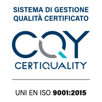 Dal 2012 siamo certificati iso 9001, certificazione che attesta il costante miglioramento dell'azienda e che si pone come principale obiettivo il perfezionamento della struttura organizzativa.